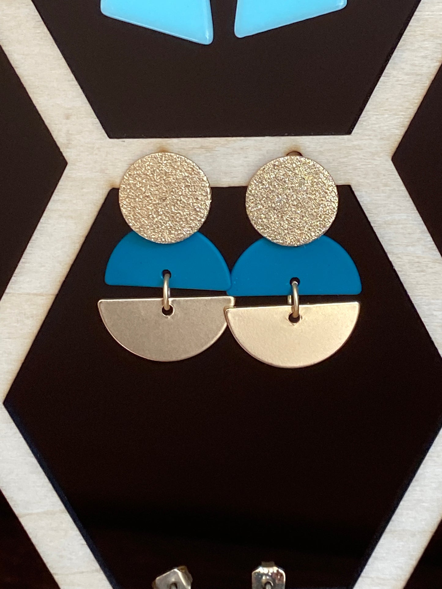 Cirkels goud-turquoise