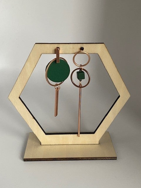 asymmetrisch rosé groen