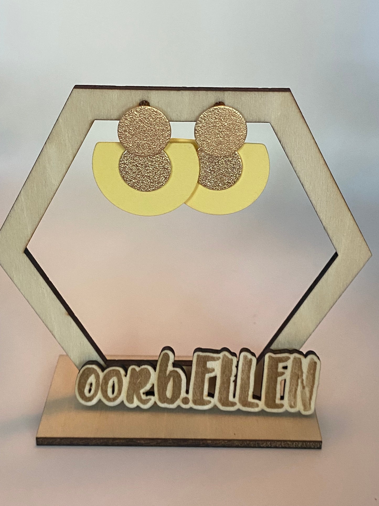 Cirkels goud-pastelgeel