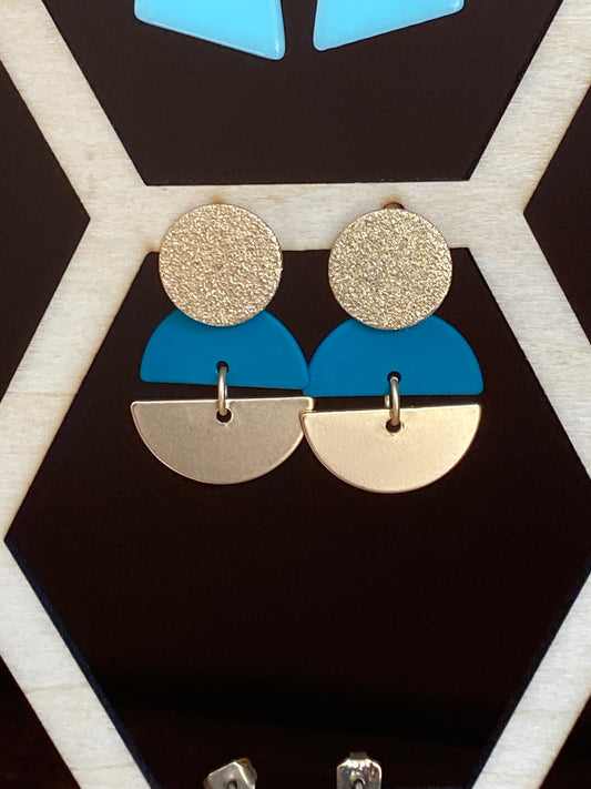 Cirkels goud-turquoise