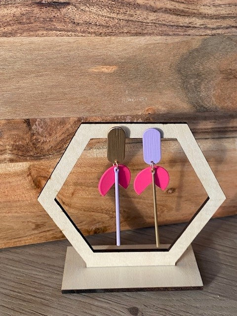 asymmetrie roze-lila-goud