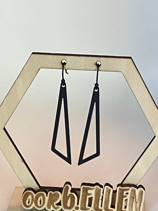 Lange zwarte driehoeken