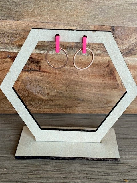 klein ovalen open cirkeltje aan fluoroze staafje