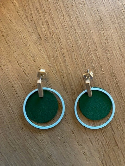 rond groen-lichtblauw